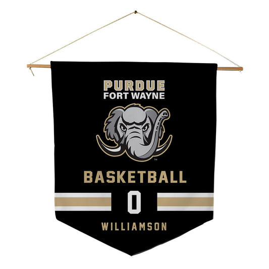 PFW - NCAA Men's Basketball : Ashton Williamson - Pennant - 18" x 21"-0