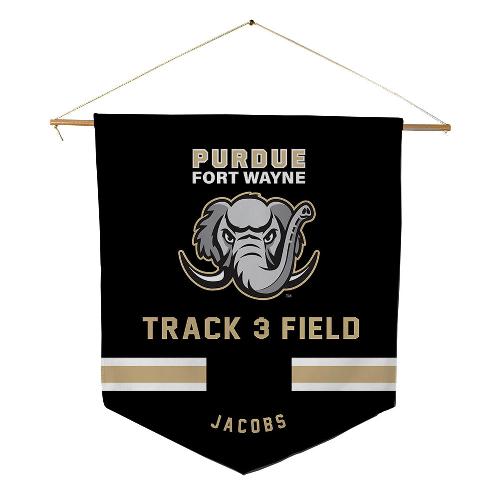 PFW - NCAA Men's Track & Field : Denton Jacobs - Pennant - 18" x 21"-0