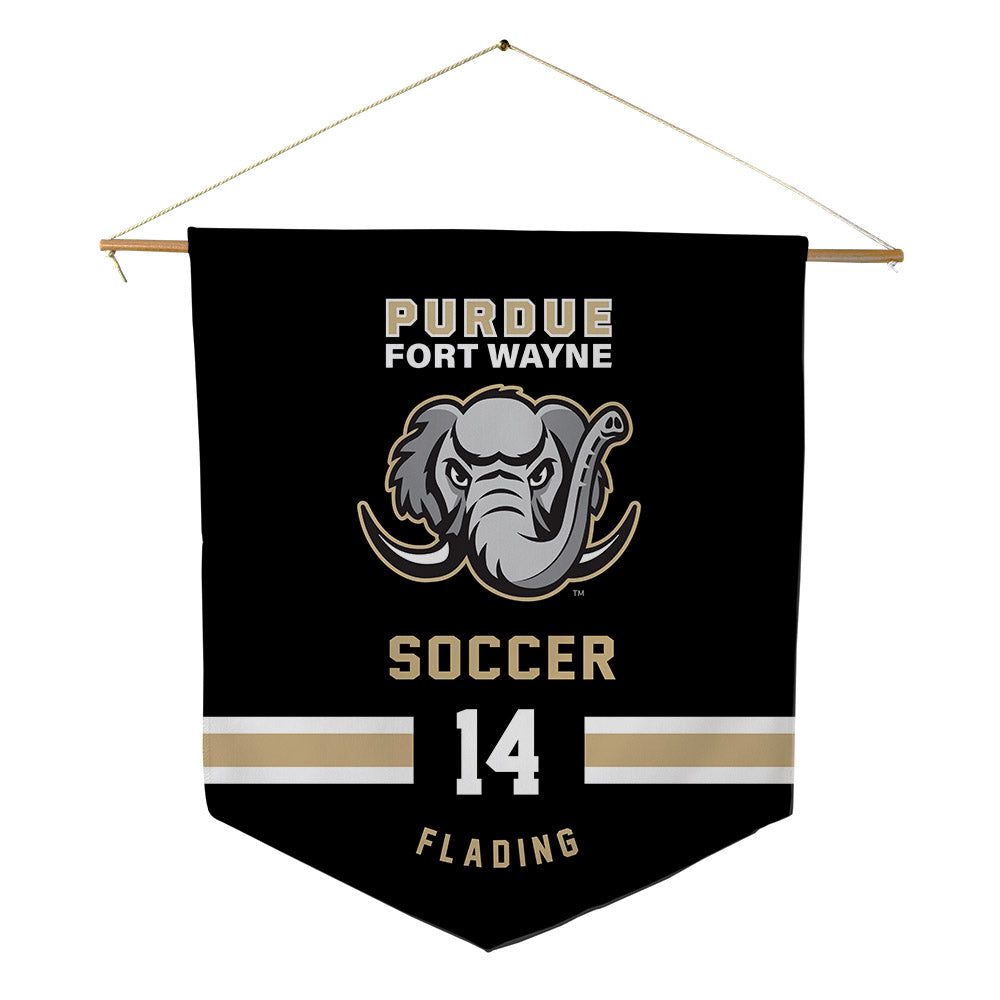 PFW - NCAA Women's Soccer : Soraya Flading - Pennant - 18" x 21"-0