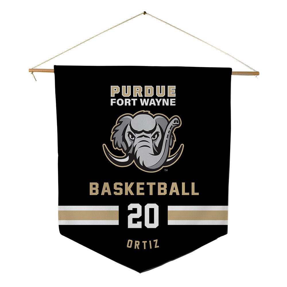 PFW - NCAA Men's Basketball : Edir Ortiz - Pennant - 18" x 21"-0