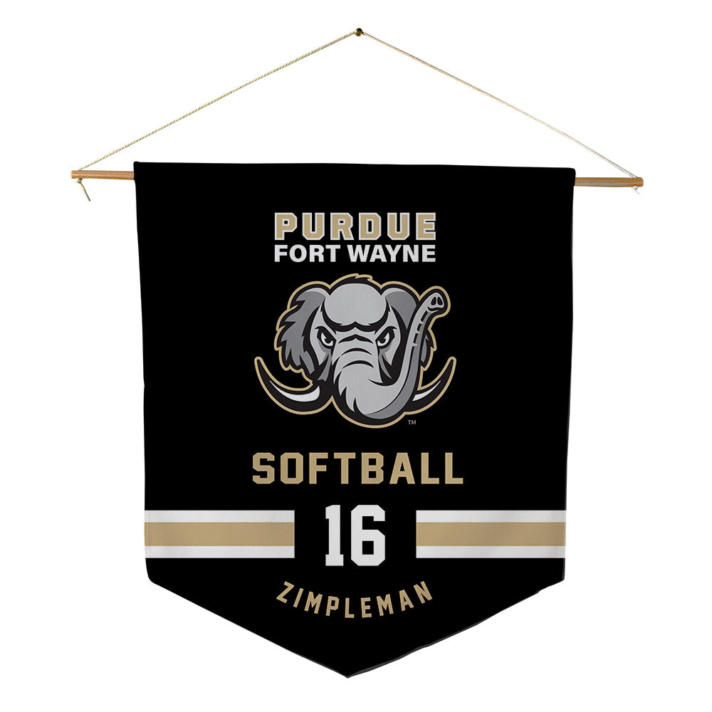 PFW - NCAA Softball : Addison Zimpleman - Pennant - 18" x 21"-0