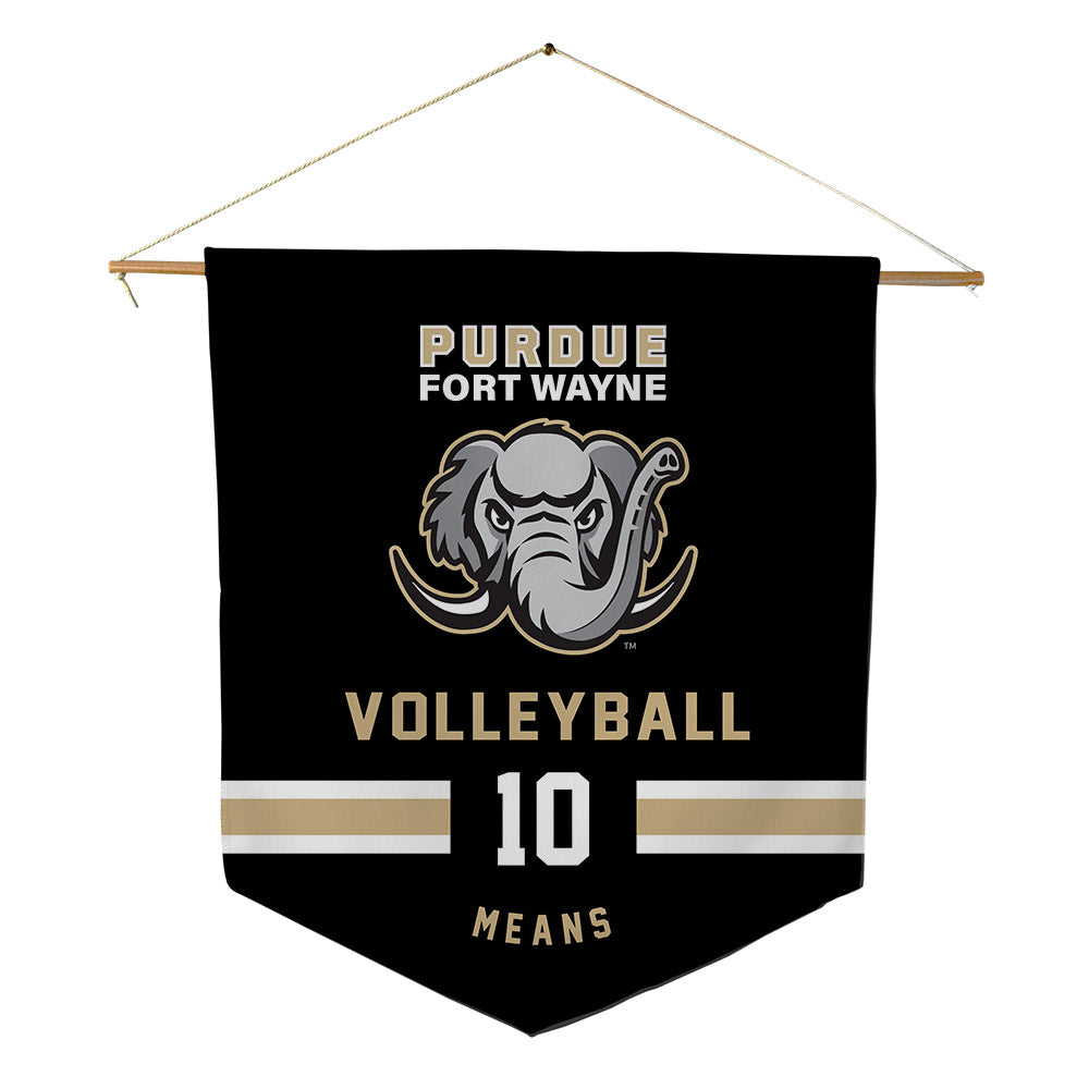 PFW - NCAA Women's Volleyball : Haiden Means - Pennant - 18" x 21"-0