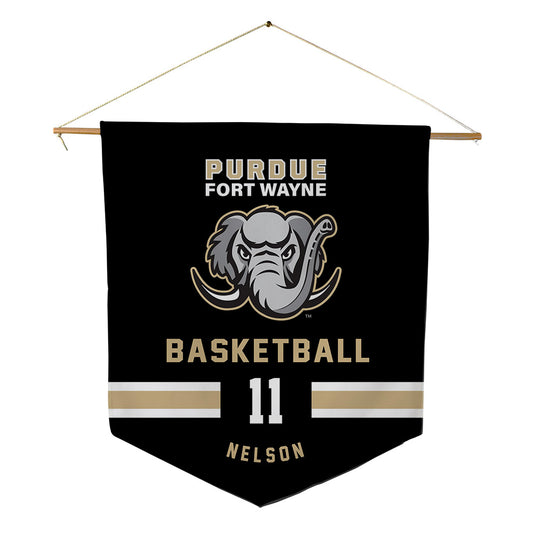 PFW - NCAA Men's Basketball : Maximus Nelson - Pennant - 18" x 21"-0