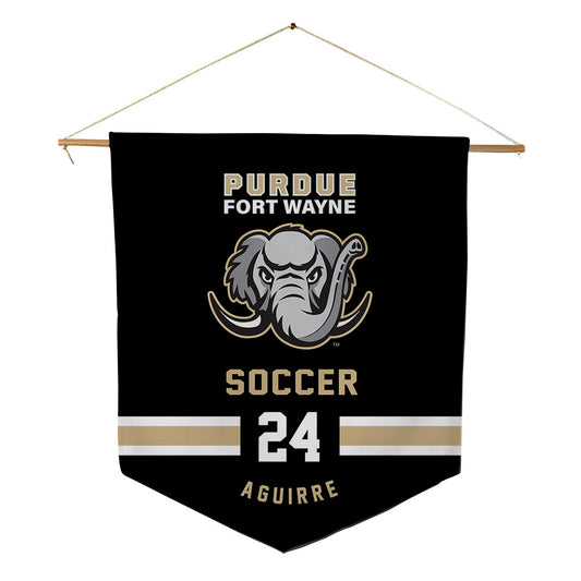 PFW - NCAA Men's Soccer : Bryan Aguirre - Pennant - 18" x 21"-0