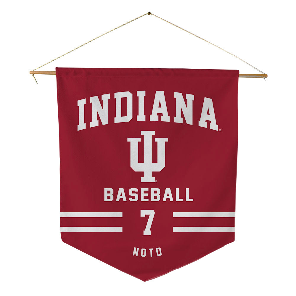 Indiana - NCAA Baseball : Mateo Noto - Pennant - 18" x 21"-0