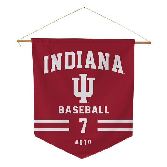 Indiana - NCAA Baseball : Mateo Noto - Pennant - 18" x 21"-0