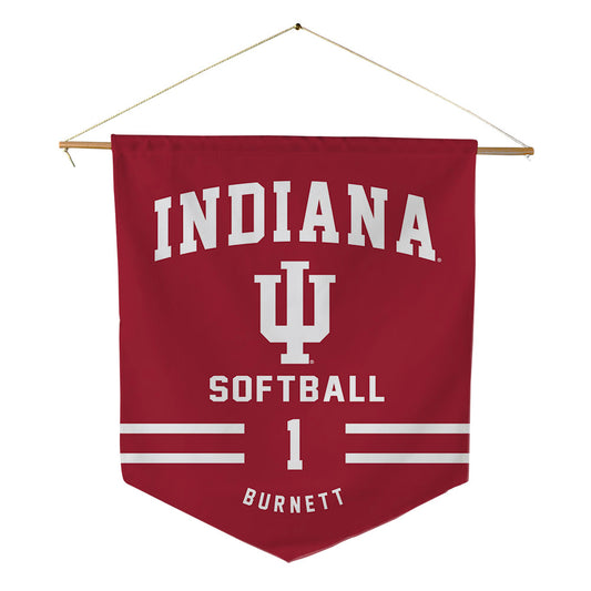 Indiana - NCAA Softball : Breezy Burnett - Pennant - 18" x 21"-0