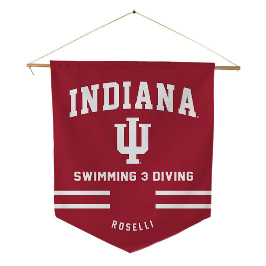 Indiana - NCAA Women's Swimming & Diving : Ella Roselli - Pennant - 18" x 21"-0