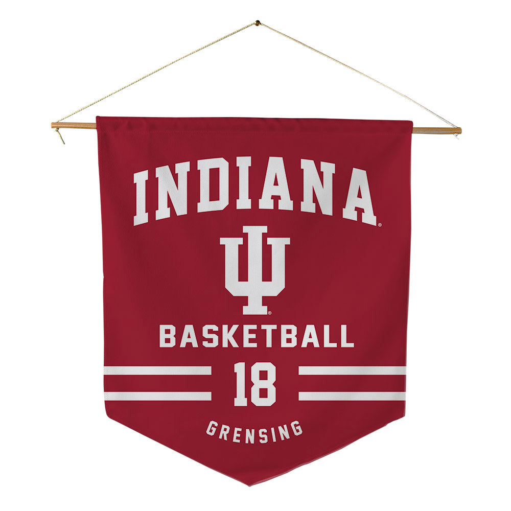 Indiana - NCAA Men's Basketball : Tryce Grensing - Pennant - 18" x 21"-0