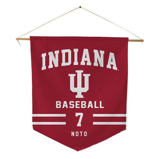 Indiana - NCAA Baseball : Mateo Noto - Pennant - 18" x 21"-0