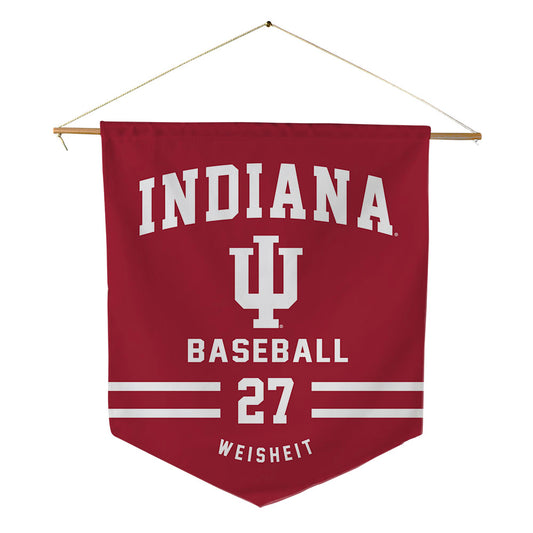 Indiana - NCAA Baseball : Clayton Weisheit - Pennant - 18" x 21"-0