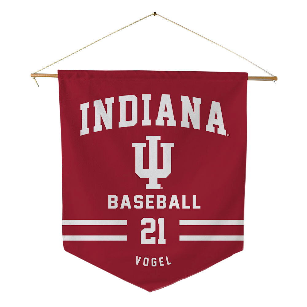 Indiana - NCAA Baseball : Jacob Vogel - Pennant - 18" x 21"-0