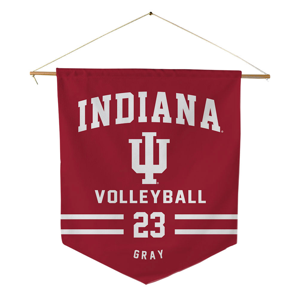 Indiana - NCAA Women's Volleyball : Victoria Gray - Pennant - 18" x 21"-0