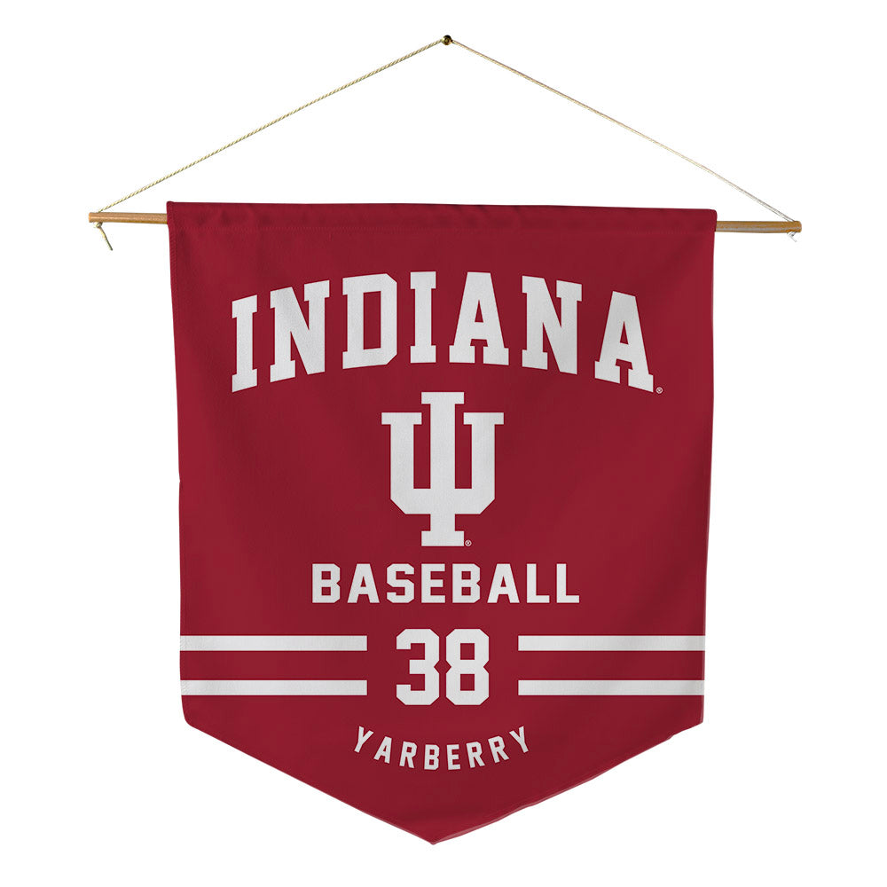Indiana - NCAA Baseball : Jackson Yarberry - Pennant - 18" x 21"-0