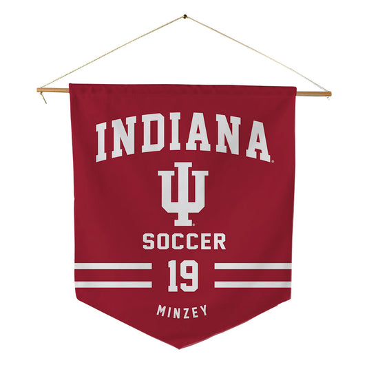 Indiana - NCAA Men's Soccer : Breckin Minzey - Pennant - 18" x 21"-0
