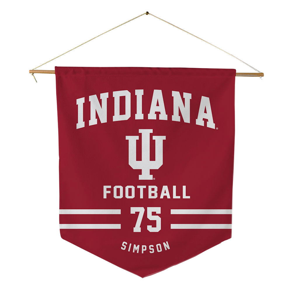 Indiana - NCAA Football : Sam Simpson - Pennant - 18" x 21"-0