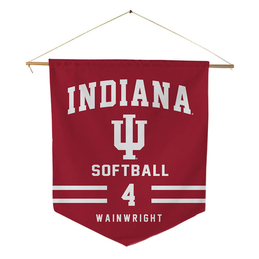 Indiana - NCAA Softball : Madison Wainwright - Pennant - 18" x 21"-0