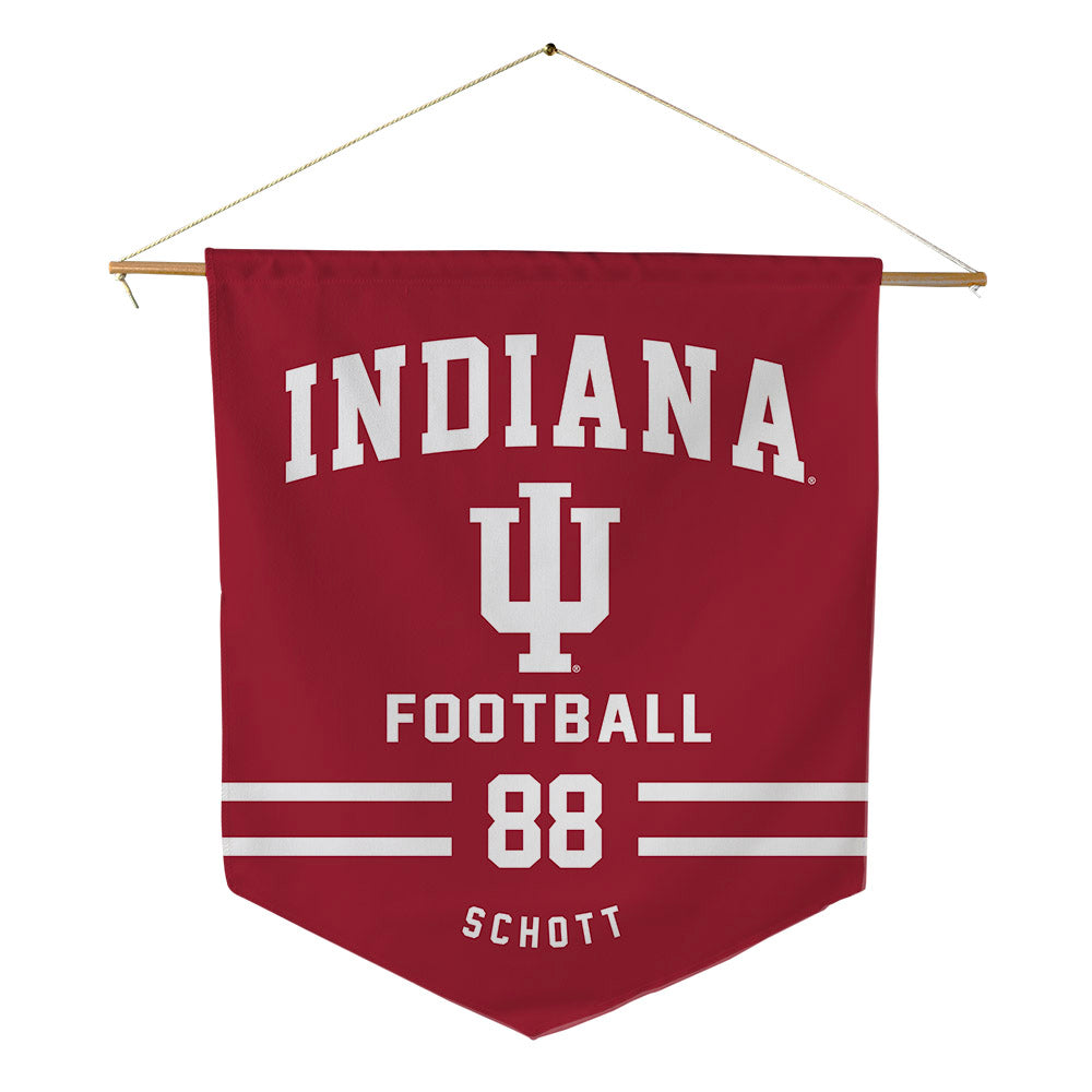 Indiana - NCAA Football : Brock Schott - Pennant - 18" x 21"-0