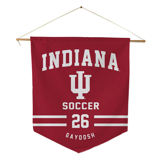 Indiana - NCAA Men's Soccer : Drew Gaydosh - Pennant - 18" x 21"-0