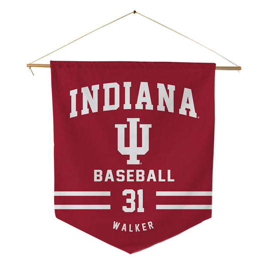 Indiana - NCAA Baseball : Eli Walker - Pennant - 18" x 21"-0