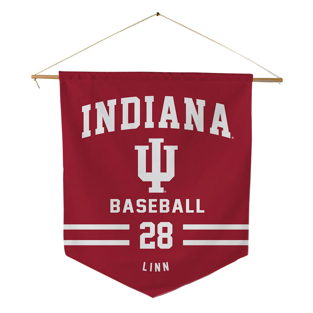 Indiana - NCAA Baseball : Conner Linn - Pennant - 18" x 21"-0