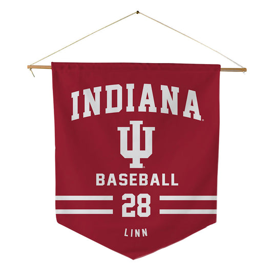 Indiana - NCAA Baseball : Conner Linn - Pennant - 18" x 21"-0
