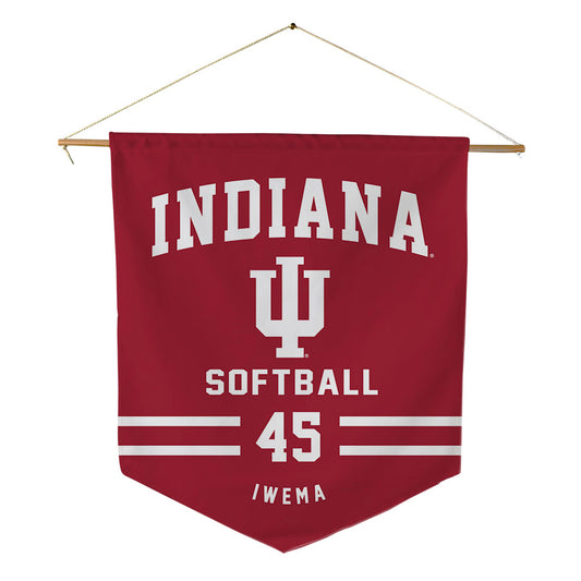 Indiana - NCAA Softball : Lexi Iwema - Pennant - 18" x 21"-0