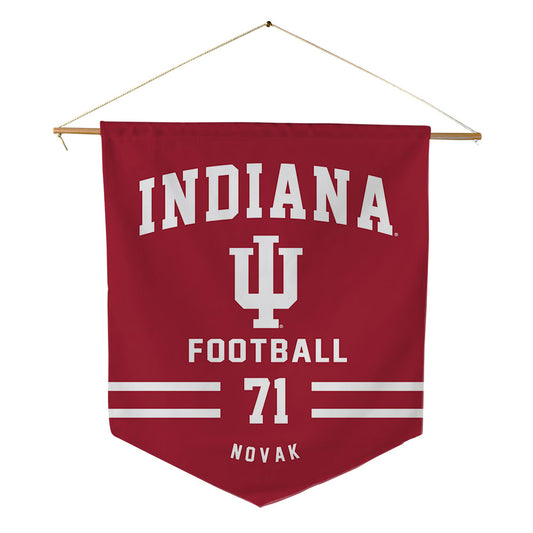Indiana - NCAA Football : Benjamin Novak - Pennant - 18" x 21"-0