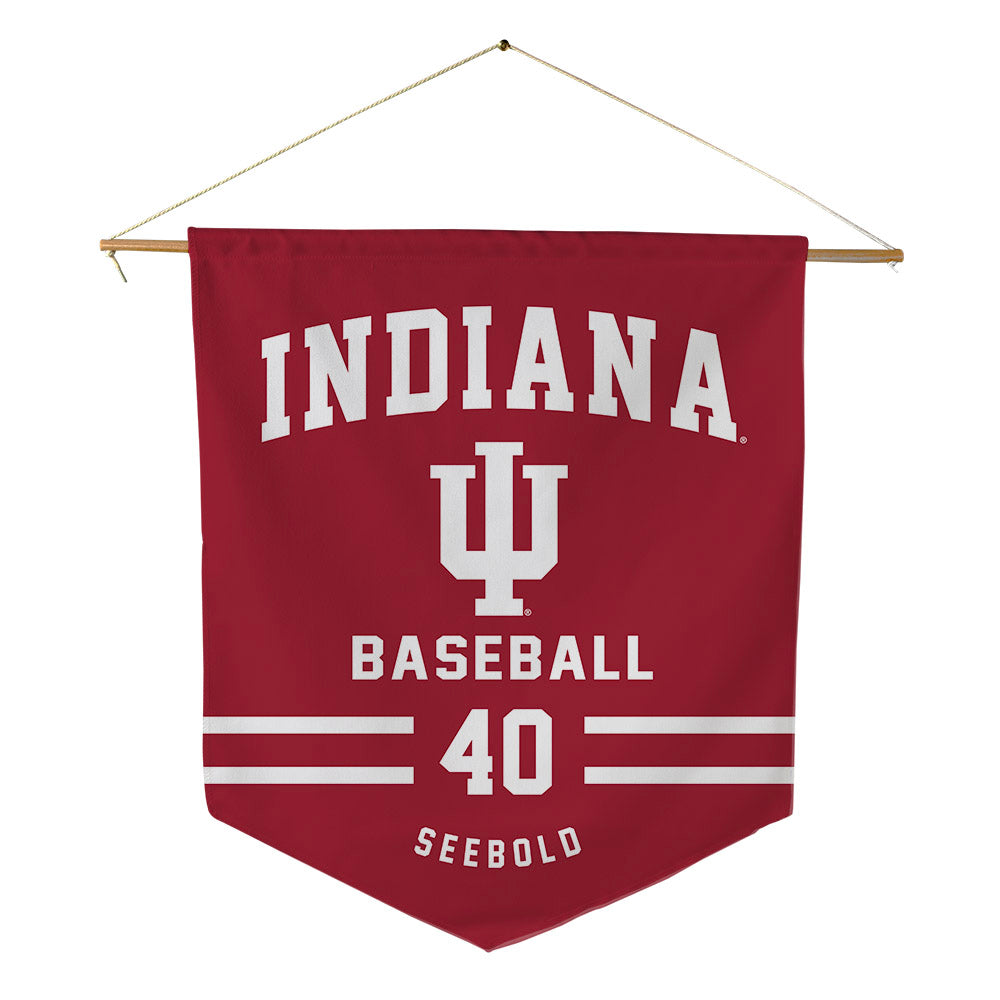 Indiana - NCAA Baseball : Gavin Seebold - Pennant - 18" x 21"-0