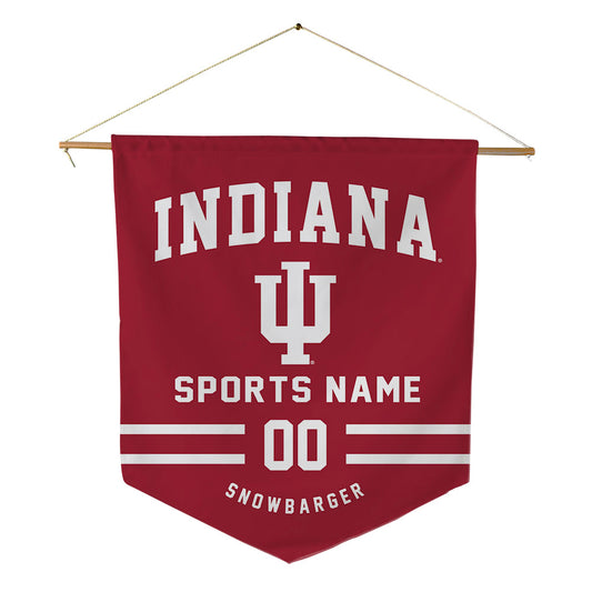 Indiana - NCAA Women's Volleyball : Sara Snowbarger - Pennant - 18" x 21"-0