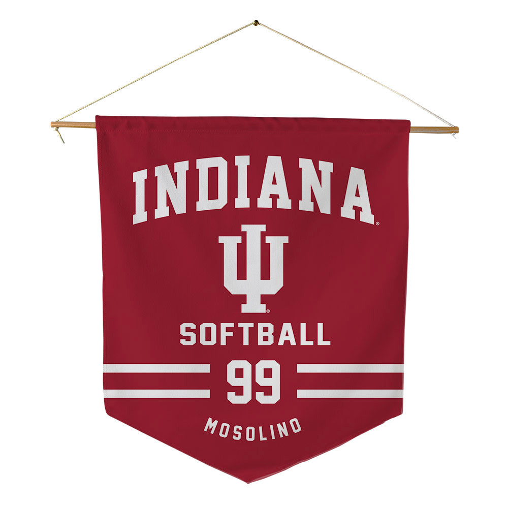 Indiana - NCAA Softball : Reese Mosolino - Pennant - 18" x 21"-0