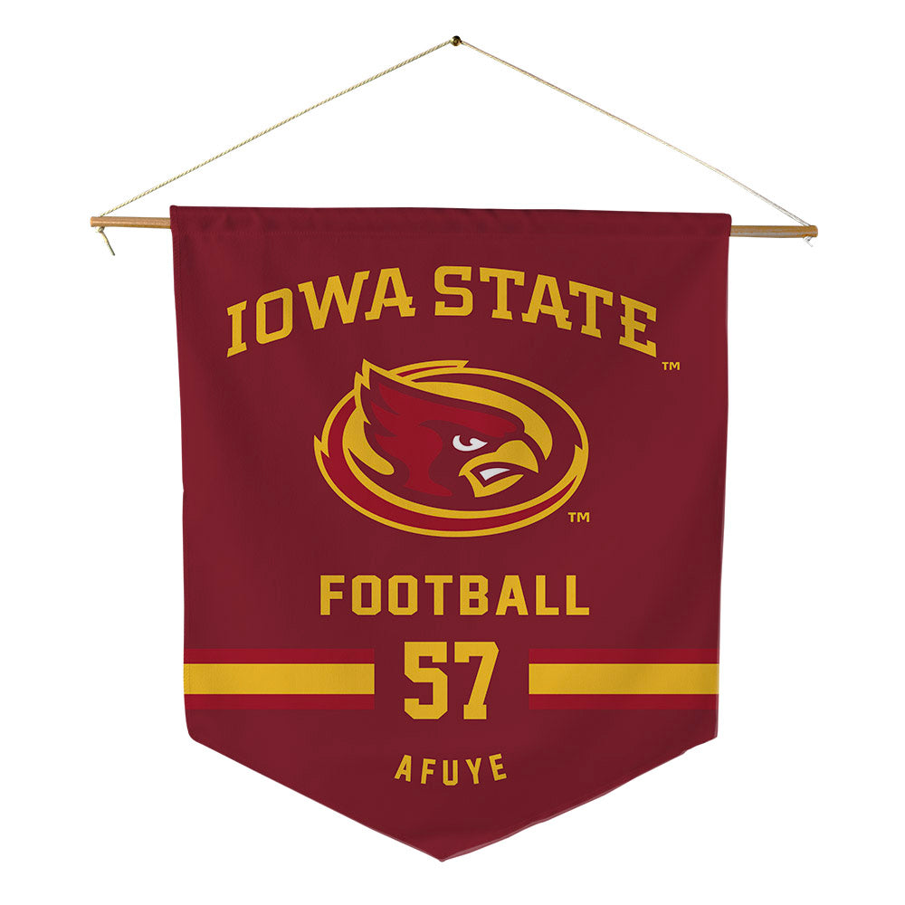 Iowa State - NCAA Football : Ajibola Afuye - Pennant - 18" x 21"-0