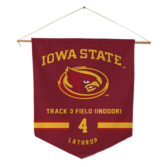 Iowa State - NCAA Men's Track & Field : Chase Lathrop - Pennant - 18" x 21"-0