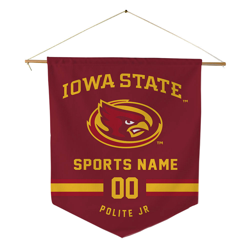 Iowa State - NCAA Football : Jamal Polite Jr - Pennant - 18" x 21"-0