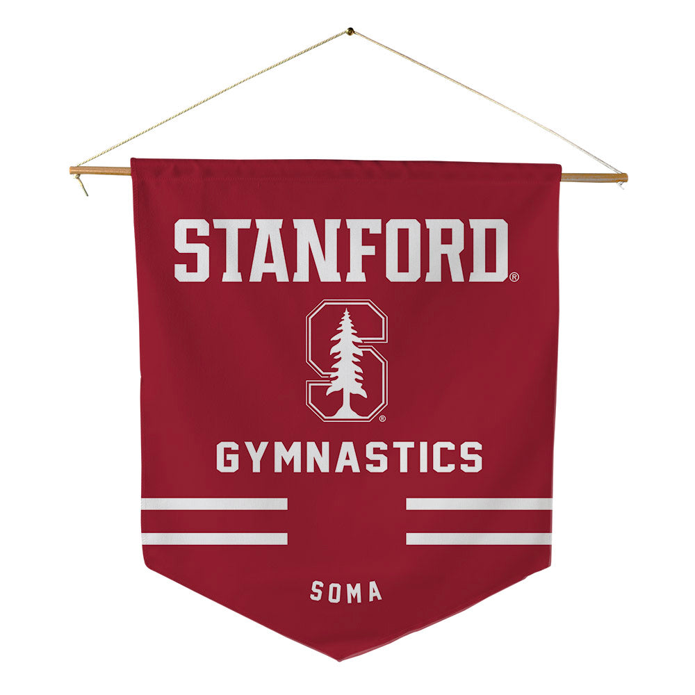 Stanford - NCAA Women's Gymnastics : Ui Soma - Pennant - 18" x 21"-0