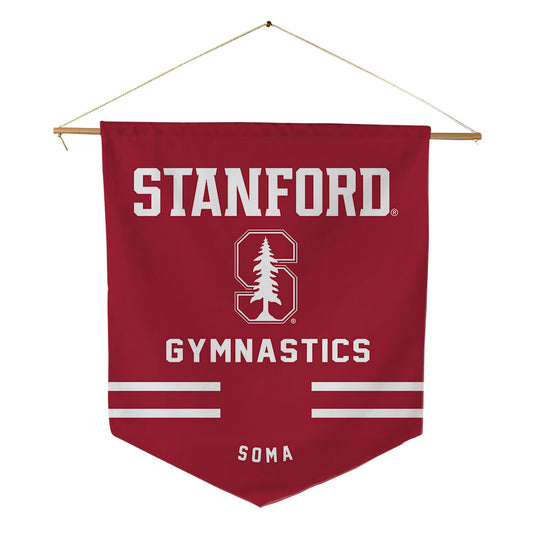 Stanford - NCAA Women's Gymnastics : Ui Soma - Pennant - 18" x 21"-0