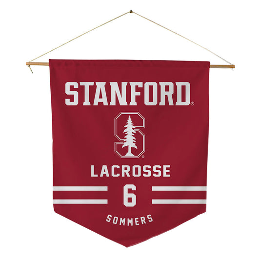 Stanford - NCAA Women's Lacrosse : Kaleigh Sommers - Pennant - 18" x 21"-0