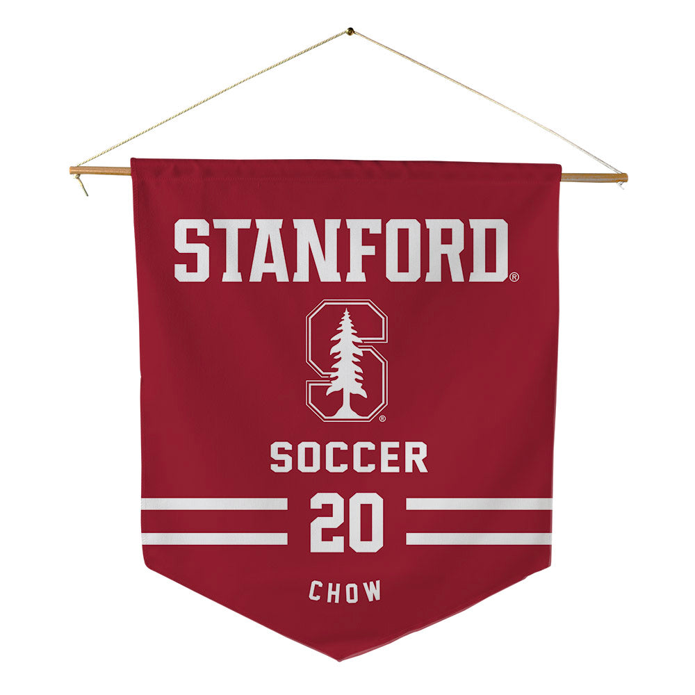 Stanford - NCAA Men's Soccer : Alex Chow - Pennant - 18" x 21"-0