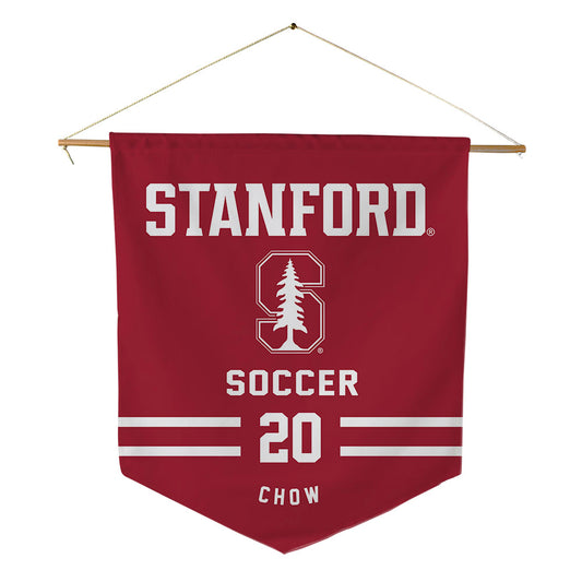 Stanford - NCAA Men's Soccer : Alex Chow - Pennant - 18" x 21"-0