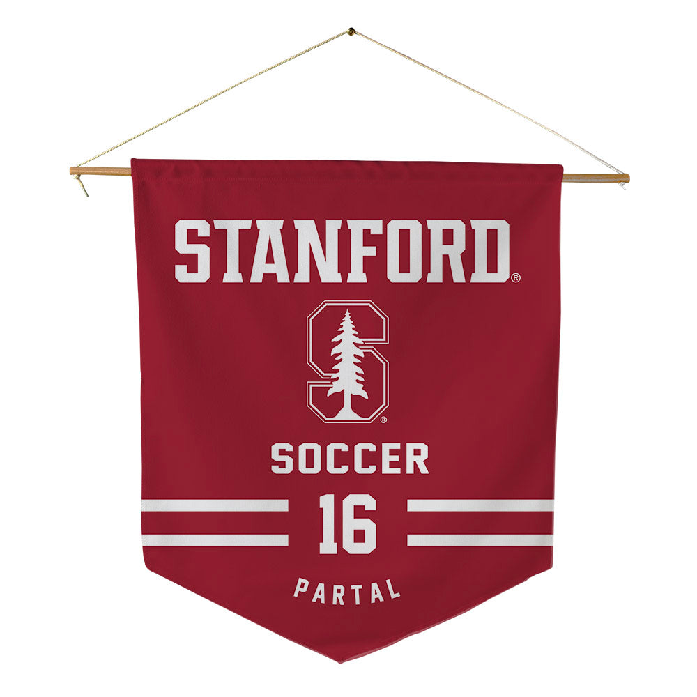 Stanford - NCAA Men's Soccer : Joshua Partal - Pennant - 18" x 21"-0