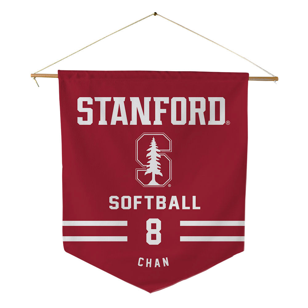 Stanford - NCAA Softball : Kyra Chan - Pennant - 18" x 21"-0