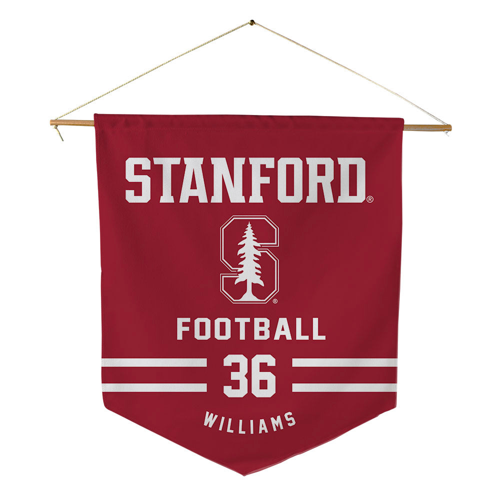 Stanford - NCAA Football : Tre Williams - Pennant - 18" x 21"-0