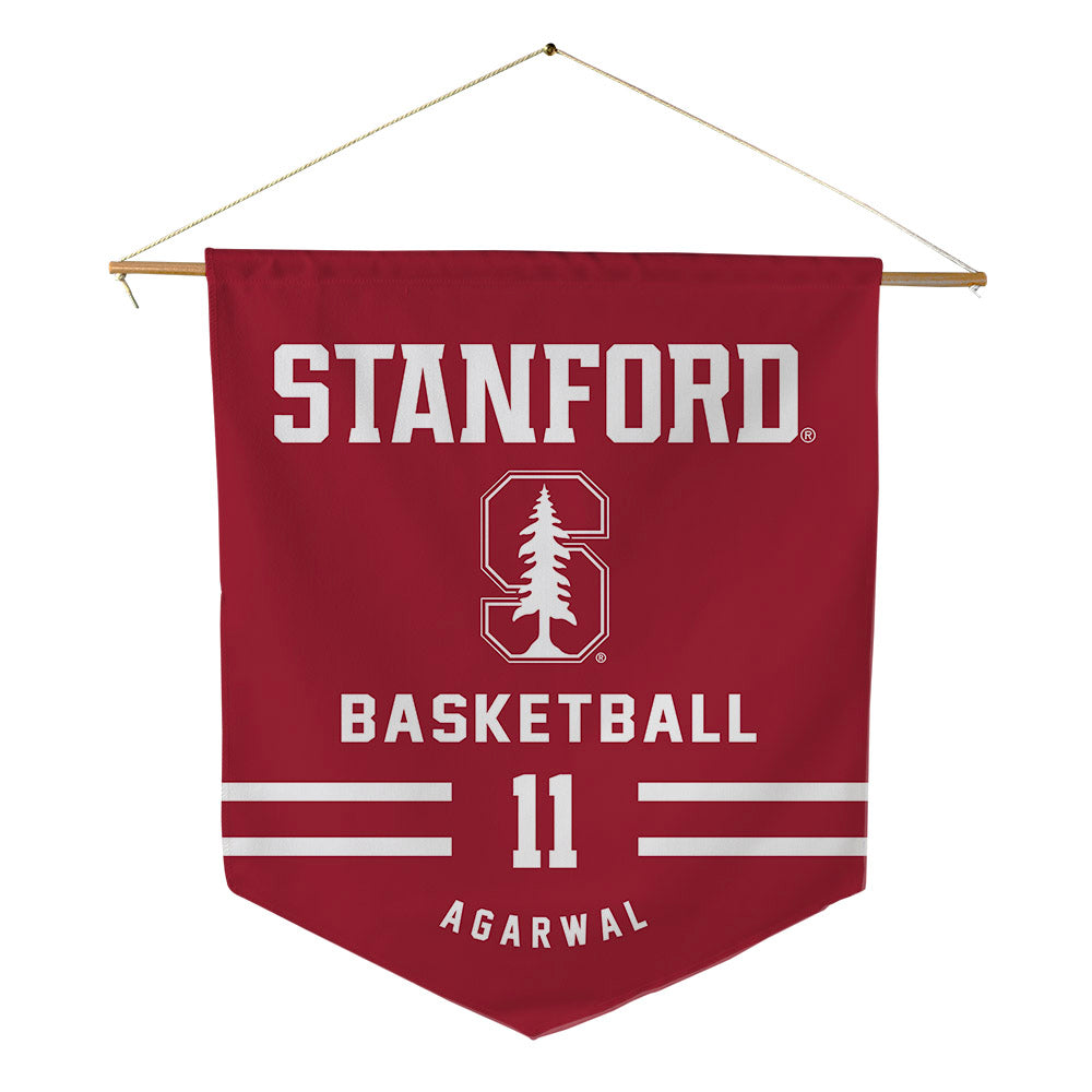 Stanford - NCAA Men's Basketball : Ryan Agarwal - Pennant - 18" x 21"-0