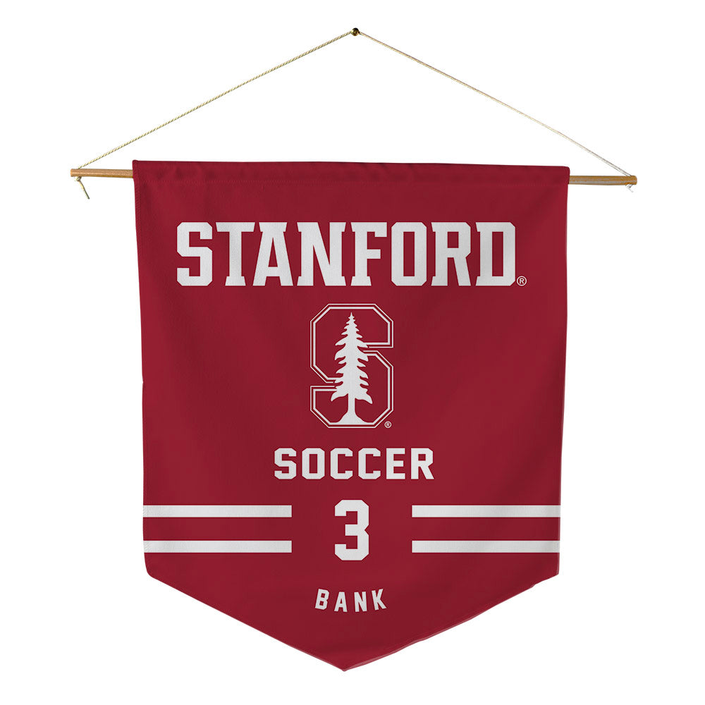 Stanford - NCAA Men's Soccer : Palmer Bank - Pennant - 18" x 21"-0