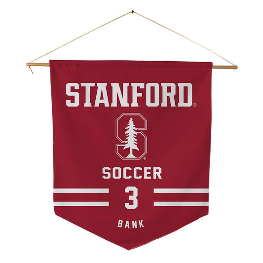 Stanford - NCAA Men's Soccer : Palmer Bank - Pennant - 18" x 21"-0