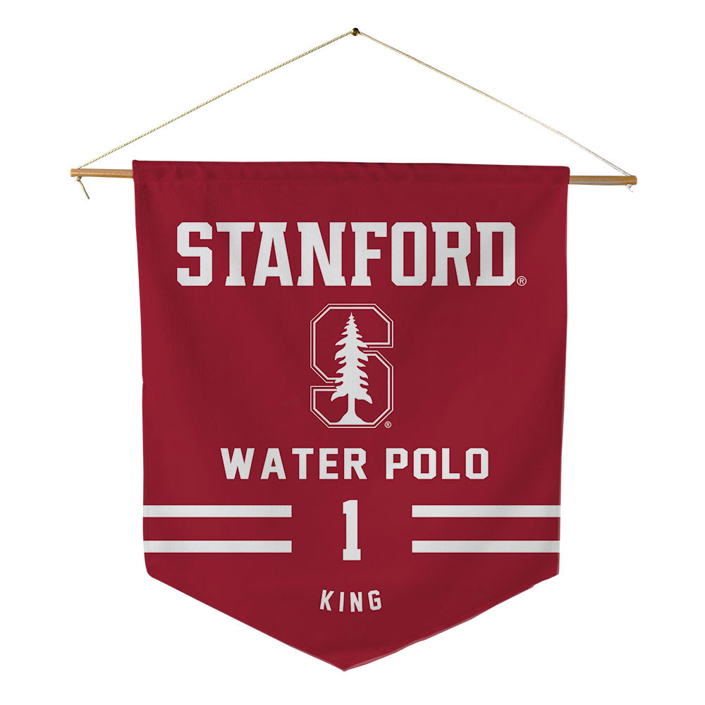 Stanford - NCAA Women's Water Polo : Jackie King - Pennant - 18" x 21"-0