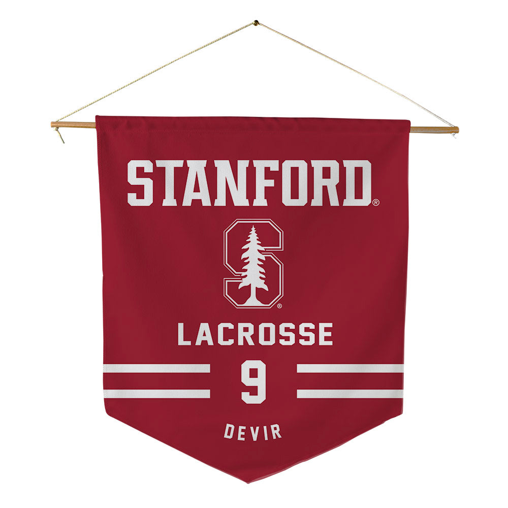 Stanford - NCAA Women's Lacrosse : Lindsey Devir - Pennant - 18" x 21"-0