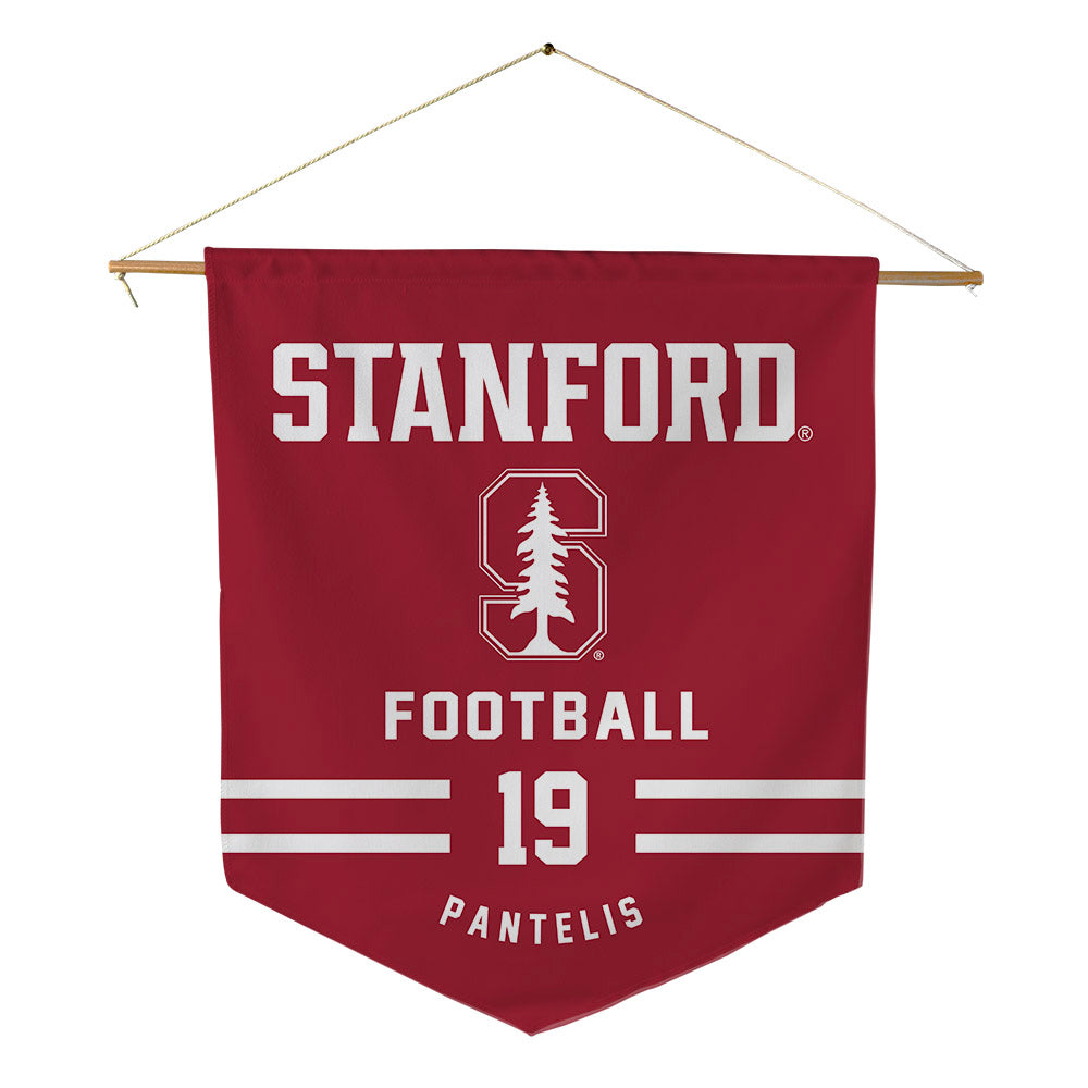 Stanford - NCAA Football : David Pantelis - Pennant - 18" x 21"-0
