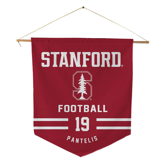 Stanford - NCAA Football : David Pantelis - Pennant - 18" x 21"-0