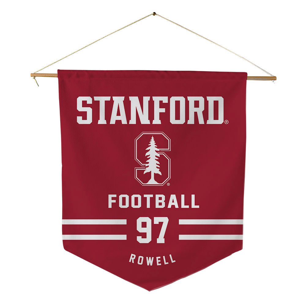 Stanford - NCAA Football : Zach Rowell - Pennant - 18" x 21"-0